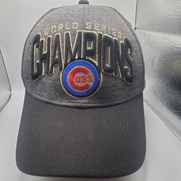 Chicago Cubs 2016 World Series Champions Hat MLB Baseball Cap Gray - Picture 1 of 13